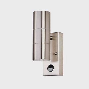 Lindby - Eyrin Buiten Wandlamp w/Sensor Steel