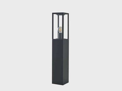 Lindby - Peldar Tuinlamp H80 Dark Grey/Clear