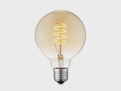 Lucande - Lamp LED 4W Amber G95 Dimbar E27