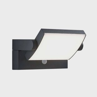 Lindby - Sherin buitenwandlamp met sensor Dark Grey