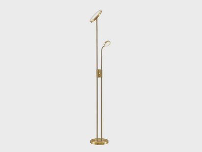 Lindby - Seppa LED vloerlamp Round Matt Brass