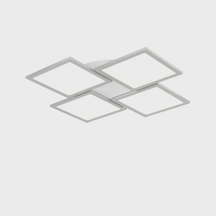 Lucande - Ilira 4 Plafondlamp White/Silver