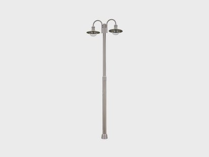 Lindby - Damion 2 Buiten Park Lamp Stainless Steel
