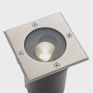 Lucande - Doris LED Square Begraven Spot Steel