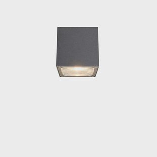 Lucande - Tanea LED Buiten Plafondlamp 12x12 Dark Grey