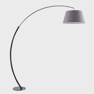 Lucande - Evelyna Vloerlamp Grey/Chrome/Black