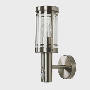 Lindby - Djori Buiten Wandlamp w/Sensor Steel