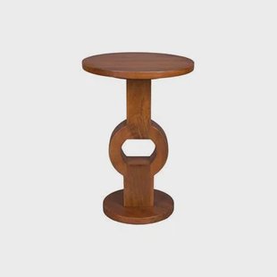Dutchbone Tondo Bijzettafel Rond Mangohout Bruin Dutchbone Tondo Bijzettafel Rond Mangohout Bruin