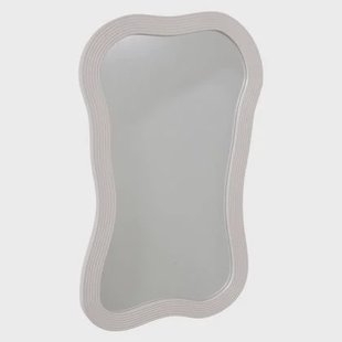 Fragix Wandspiegel Wavy 80x50 Ivory hout