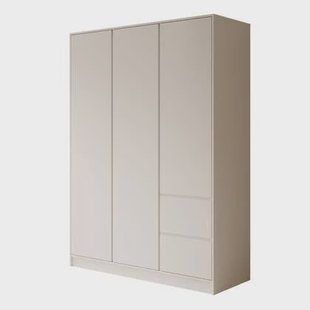 Meubella - Kledingkast Brett - Wit - 147 cm