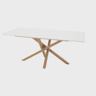 Fjôrd - Eettafel Naturel|Wit 180cm - MDF - Piazza