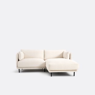 Compacte rechthoekige bank, fijne badstof, Victor