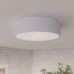 Plafondlamp Cleo, Ø 30 cm, IP20, wit, metaal, E27 TEMAR LIGHTING - Woonkamer - Modern - Rond