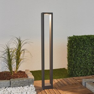 Jupp High Buiten Tuinlampe IP54 Graphite Lucande - Terras - Modern - Aluminium - 1 lamp