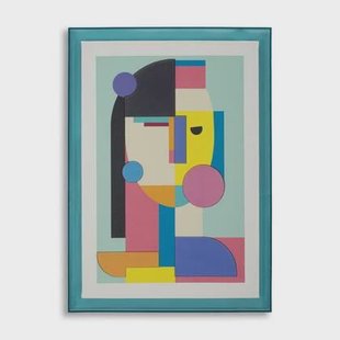 Print op gelakt canvas met acryl frame cm 50x3,3x70