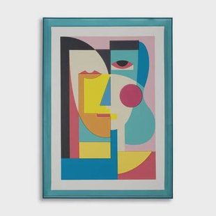 Print op gelakt canvas met acryl frame cm 50x3,3x70