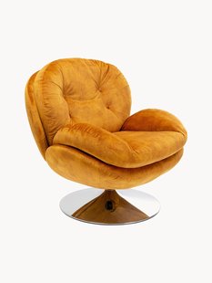 Draaibare fluwelen loungefauteuil Cosy Draaibare fluwelen loungefauteuil Cosy