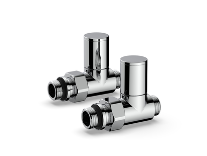 Aansluitset Zijaansluiting Radiator Plieger Valvola Recht Chroom