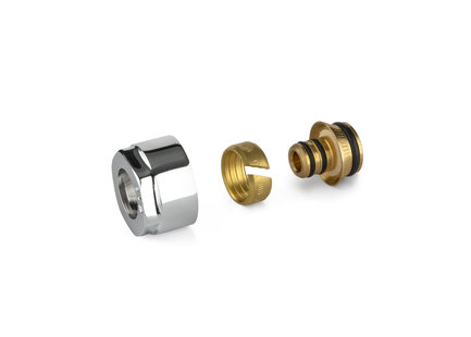 Koppelingen Meerlagenbuis Plieger Valvola 3/4 16 mm Chroom