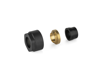 Koppelingen Koper Plieger Valvola 1/2 15 mm Mat Zwart