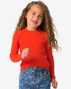 HEMA Kindershirt rib rood (rood)