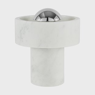 Tom Dixon Stone Portable LED tafellamp 28 cm Marble-silver