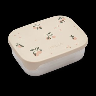 Liewood Arthur broodtrommel 13,5x17 cm Peach-Sea shell mix