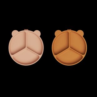 Liewood Stacy vakjesbord 2-pack Mustard-tuscany rose mix