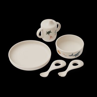 Liewood Ryle servies set 5-delig Sea creature-Sandy