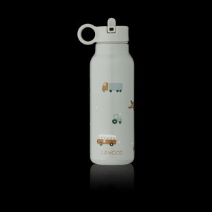 Liewood Falk waterfles 35 cl Vehicles-dove blue mix