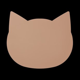 Liewood Aura katten placemat Dark rose