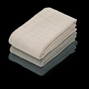 Liewood Lewis muslin hydrofiele doek 3-delig 65x65 cm Dove blue mix