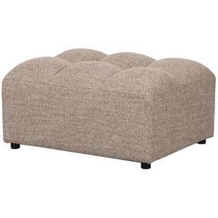 WOOOD Allure Hocker - Geweven Stof - Bruin Melange