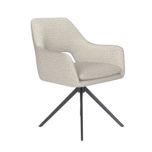 Housecraft Living Mos Eetkamerstoel Draaibaar Metaal Off-White - Beige Housecraft Living Mos Eetkamerstoel Draaibaar Metaal Off-White - Beige