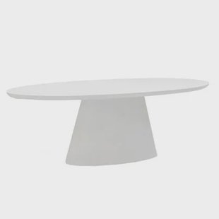 Giga Meubel - Tuintafel Ovaal 160cm - Wit Eco Composiet - Cleo