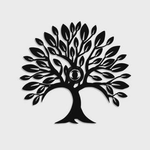 Giga Meubel - Wandlamp Zwart Metaal - 50x9x46cm - Tree