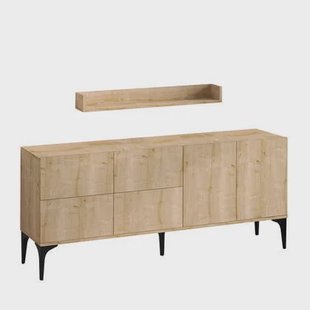 Giga Meubel - Dressoir Naturel Hout - 180x40x55cm - Stella