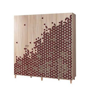 Giga Meubel - Kledingkast Eiken Hout - 180x52x192cm - Imaj
