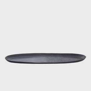 PTMD Jowad Graphite Alu Sheet Bowl Ribbed Oval L