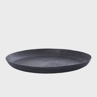 PTMD Jowad Graphite Alu Sheet Bowl Ribbed Round L