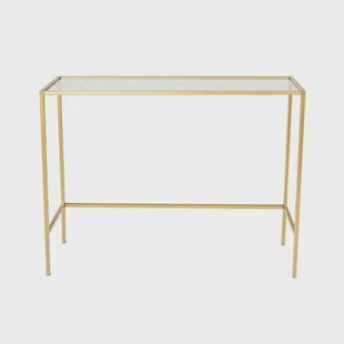 Giga Meubel - Sidetable Goud Metaal - 100x30x80cm - Canvas