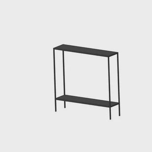 Giga Meubel - Sidetable Zwart Metaal - 83x21x78cm - Küba