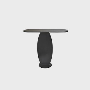 Giga Meubel - Sidetable Antraciet Hout - 100x30x81cm - Ellittica Giga Meubel - Sidetable Antraciet Hout - 100x30x81cm - Ellittica