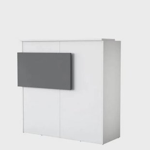 Giga Meubel - Receptietafel Wit Hout - 110x40x110cm - Mut