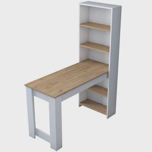 Giga Meubel - Keukentafel Walnoot|Wit Hout - 120cm - Saltepe Giga Meubel - Keukentafel Walnoot|Wit Hout - 120cm - Saltepe