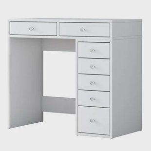 Giga Meubel - Make-Up Tafel - Wit Hout - 90cm - Beyas