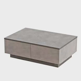 Giga Meubel - Salontafel Zilver|Antraciet Hout - 90x60x31,6cm - Laval