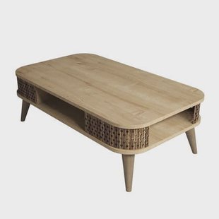 Giga Meubel - Salontafel Eiken Hout - 105x60x34,6cm - Eylul