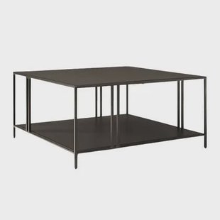 Giga Meubel - Salontafel Zwart Metaal - 80x80x40cm - Uranüs