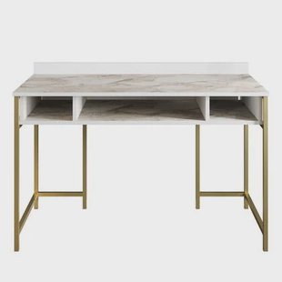 Giga Meubel - Bureau Wit|Goud - 120x60x75cm - Tumata